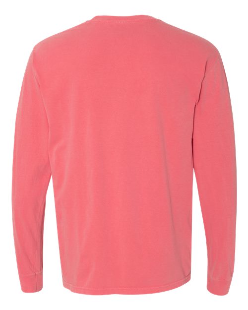 Unisex Garment-Dyed Heavyweight Long Sleeve T-Shirt — Watermelon