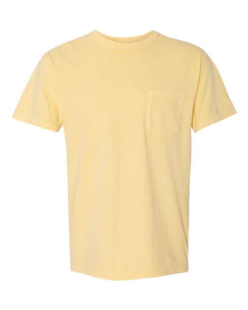 Unisex Garment-Dyed Heavyweight Pocket T-Shirt — Butter