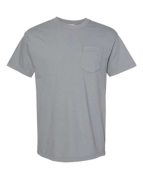 Unisex Garment-Dyed Heavyweight Pocket T-Shirt — Granite
