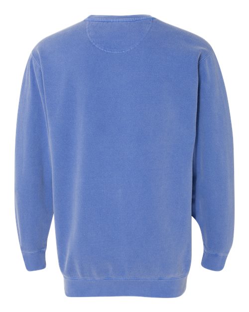 Unisex Garment-Dyed Crewneck Sweatshirt — Flo Blue