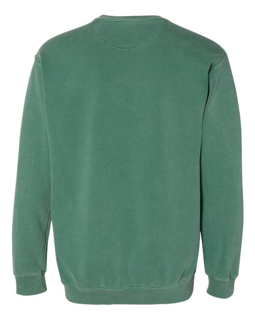 Unisex Garment-Dyed Crewneck Sweatshirt — Light Green