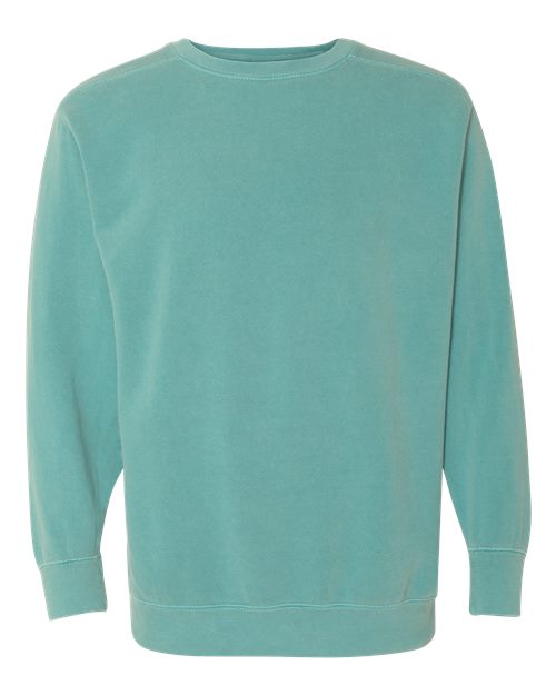 Unisex Garment-Dyed Crewneck Sweatshirt — Seafoam
