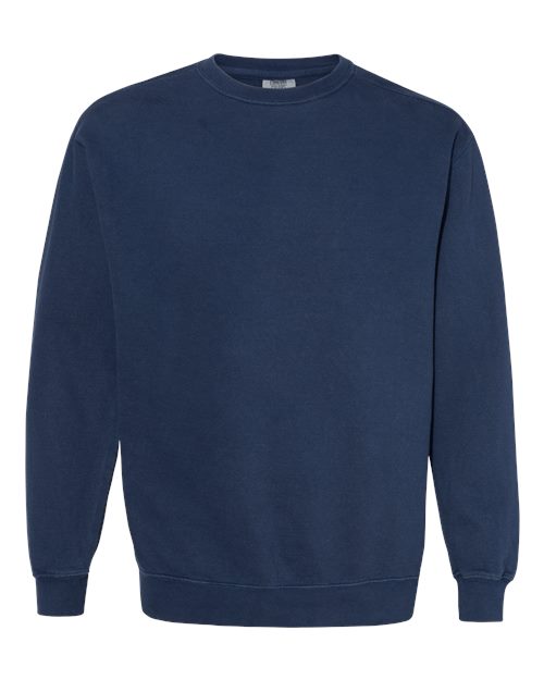Unisex Garment-Dyed Crewneck Sweatshirt — True Navy