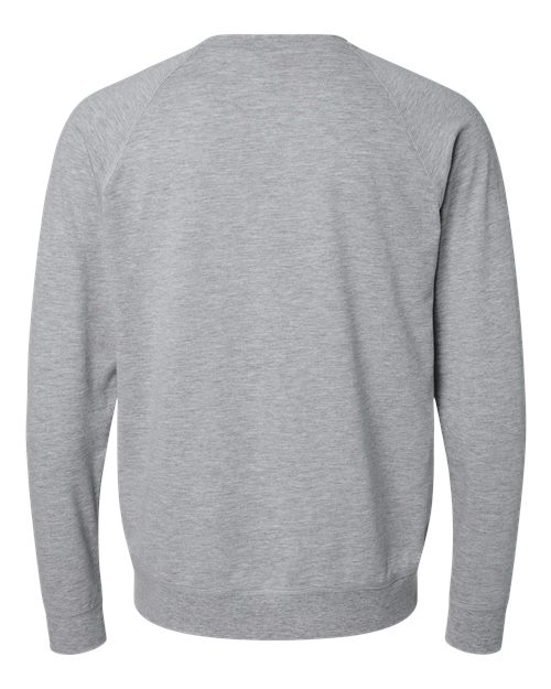 Unisex Laguna Raglan Crewneck Sweatshirt — Heather Grey