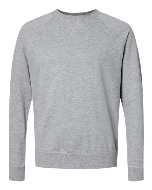 Unisex Laguna Raglan Crewneck Sweatshirt — Heather Grey