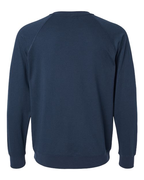 Unisex Laguna Raglan Crewneck Sweatshirt — Midnight Navy