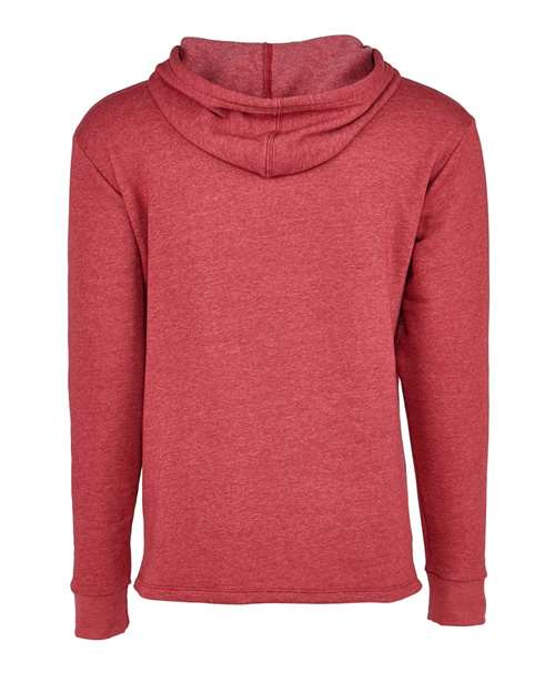 Unisex Malibu Welt Pocket Hoodie Sweatshirt — Heather Cardinal