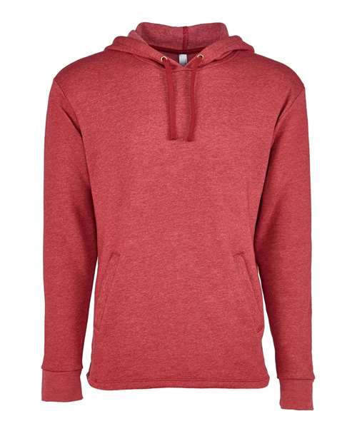 Unisex Malibu Welt Pocket Hoodie Sweatshirt — Heather Cardinal