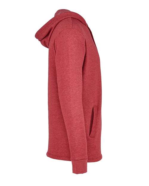 Unisex Malibu Welt Pocket Hoodie Sweatshirt — Heather Cardinal
