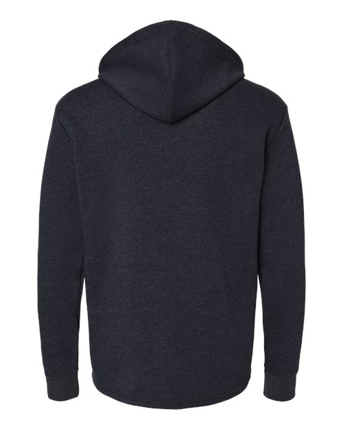 Unisex Malibu Welt Pocket Hoodie Sweatshirt — Heather Midnight Navy