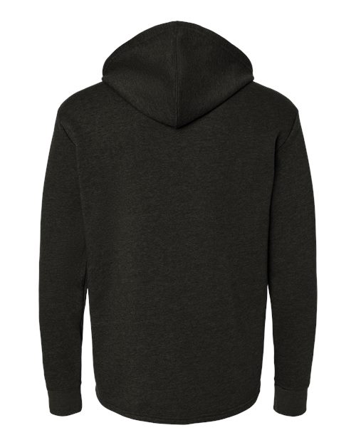 Unisex Malibu Welt Pocket Hoodie Sweatshirt — Heather Black