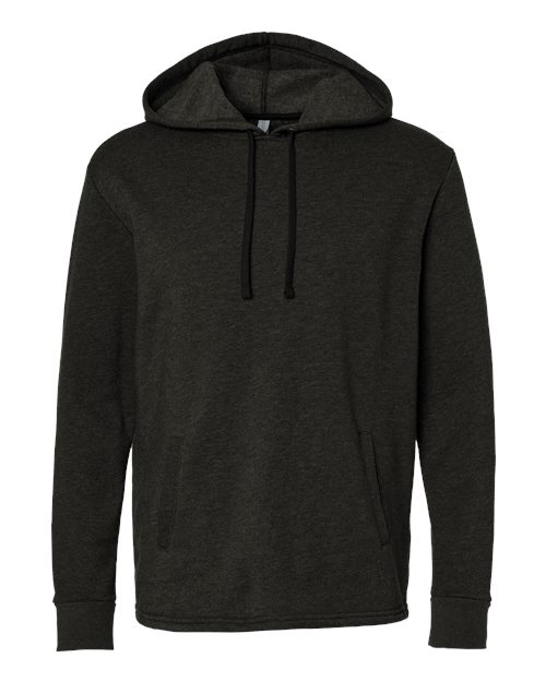 Unisex Malibu Welt Pocket Hoodie Sweatshirt — Heather Black