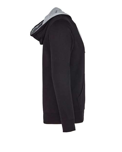 Unisex Laguna Hoodie Sweatshirt — Black/ Heather Grey