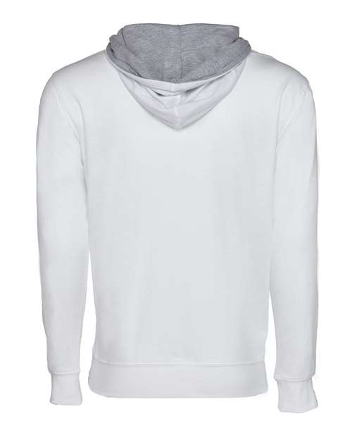 Unisex Laguna Hoodie Sweatshirt — White/ Heather Grey