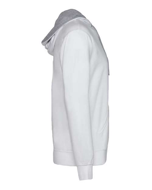 Unisex Laguna Hoodie Sweatshirt — White/ Heather Grey