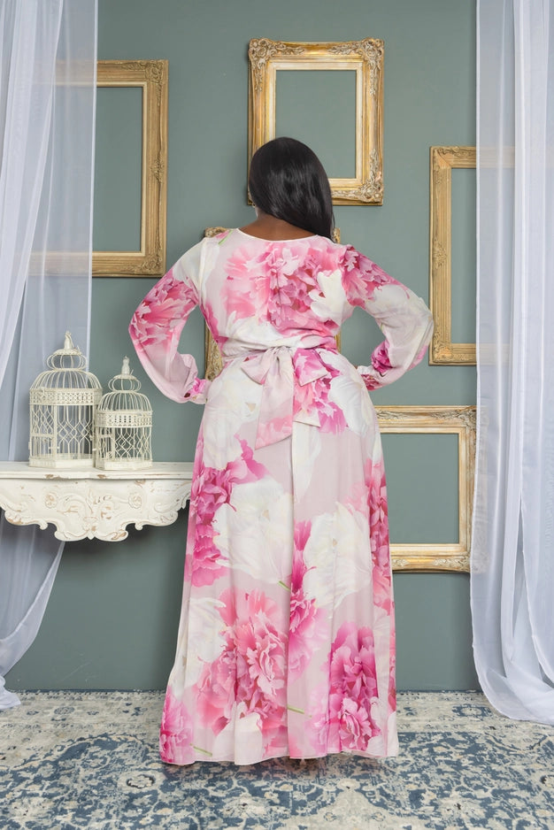 Rutha pink rose dress image 2