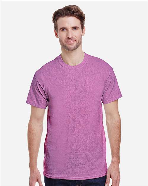 Unisex Heavy Cotton™ T-Shirt — Heather Radiant Orchid