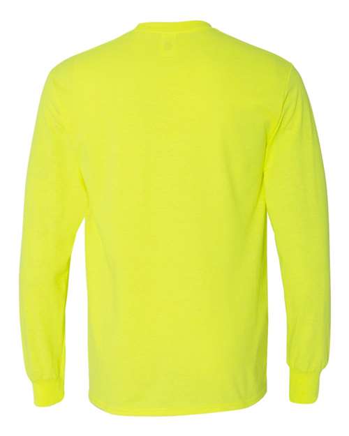 Unisex Heavy Cotton™ Long Sleeve T-Shirt — Safety Green