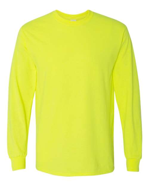 Unisex Heavy Cotton™ Long Sleeve T-Shirt — Safety Green
