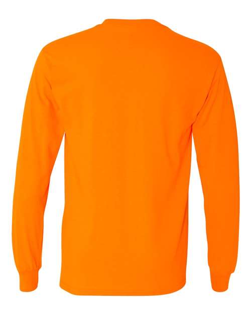 Unisex Heavy Cotton™ Long Sleeve T-Shirt — Safety Orange