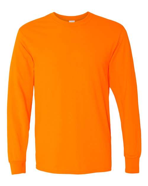 Unisex Heavy Cotton™ Long Sleeve T-Shirt — Safety Orange