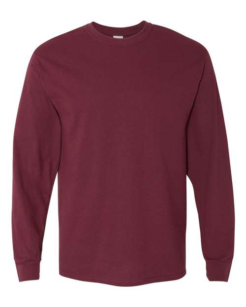 Unisex Heavy Cotton™ Long Sleeve T-Shirt — Maroon