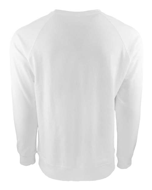 Unisex Laguna Raglan Crewneck Sweatshirt — White