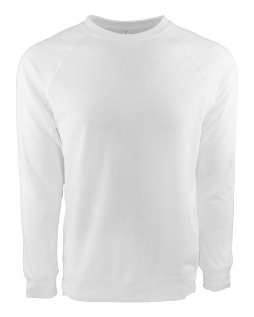 Unisex Laguna Raglan Crewneck Sweatshirt — White