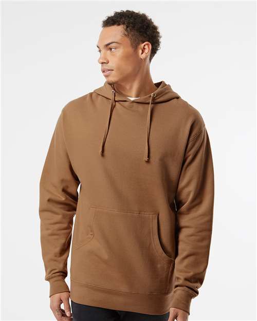 Unisex Midweight Hooded Sweatshirt — Saddle