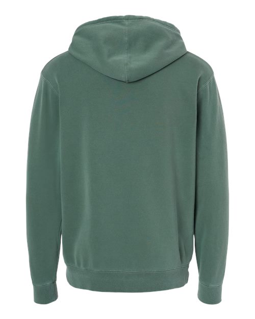Unisex Midweight Pigment-Dyed Hooded Sweatshirt — Pigment Alpine Green