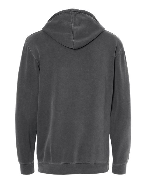 Unisex Midweight Pigment-Dyed Hooded Sweatshirt — Pigment Black