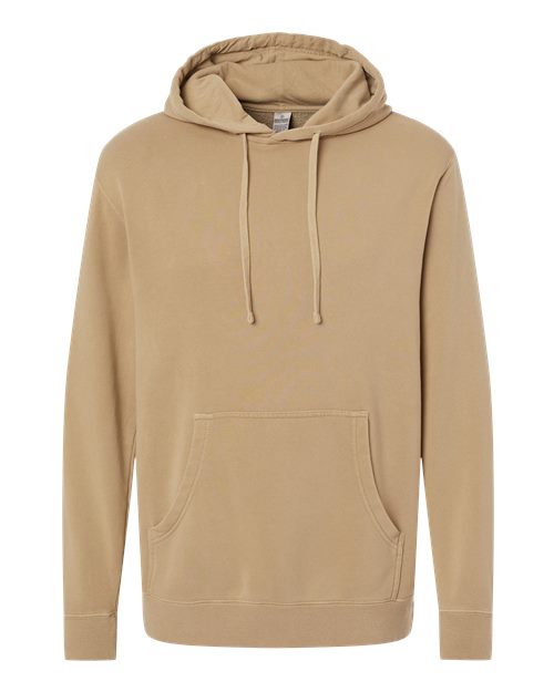 Unisex Midweight Pigment-Dyed Hooded Sweatshirt — Pigment Sandstone