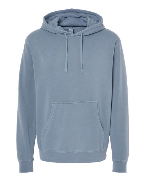 Unisex Midweight Pigment-Dyed Hooded Sweatshirt — Pigment Slate Blue