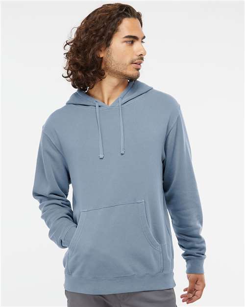 Unisex Midweight Pigment-Dyed Hooded Sweatshirt — Pigment Slate Blue