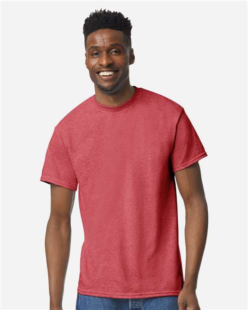 Unisex DryBlend® T-Shirt — Heather Scarlet Red