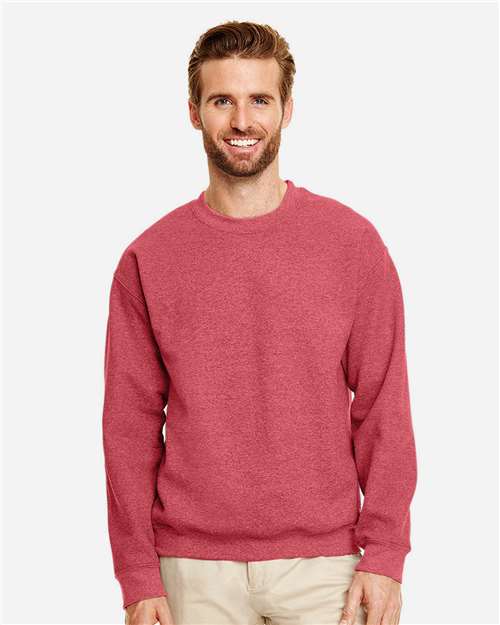 Unisex Heavy Blend™ Crewneck Sweatshirt — Heather Scarlet Red