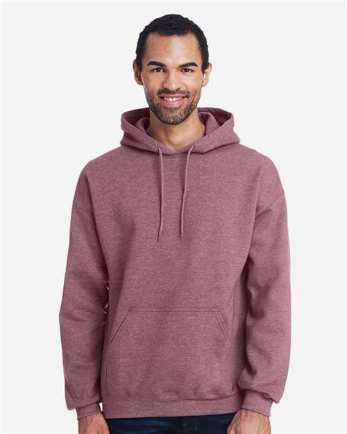 Unisex Heavy Blend™ Hooded Sweatshirt — Heather Dark Maroon
