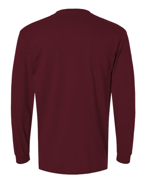 Unisex DryBlend® 50/50 Long Sleeve T-Shirt — Maroon