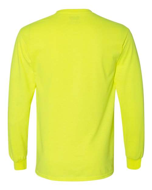 Unisex DryBlend® 50/50 Long Sleeve T-Shirt — Safety Green