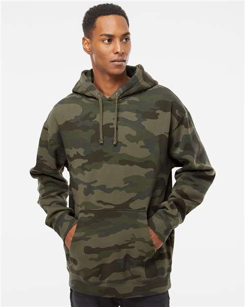 Unisex Heavyweight Hooded Sweatshirt — Forest Camo