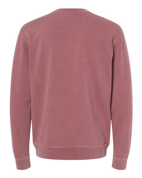 Unisex Midweight Pigment-Dyed Crewneck Sweatshirt — Pigment Maroon