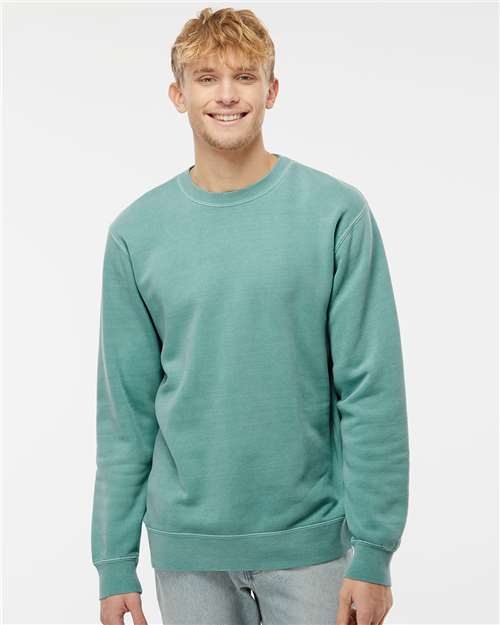 Unisex Midweight Pigment-Dyed Crewneck Sweatshirt — Pigment Mint