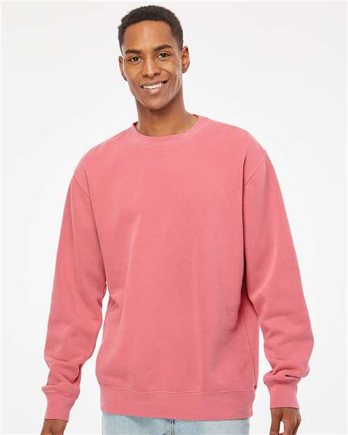 Unisex Midweight Pigment-Dyed Crewneck Sweatshirt — Pigment Pink