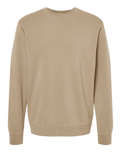 Unisex Midweight Pigment-Dyed Crewneck Sweatshirt — Pigment Sandstone