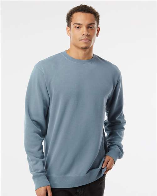 Unisex Midweight Pigment-Dyed Crewneck Sweatshirt — Pigment Slate Blue