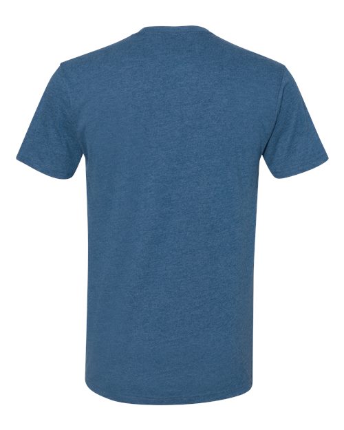 Unisex Sueded Tee — Heather Cool Blue