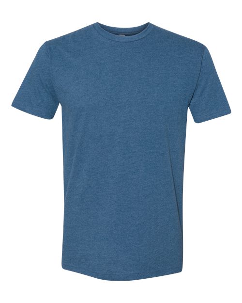 Unisex Sueded Tee — Heather Cool Blue