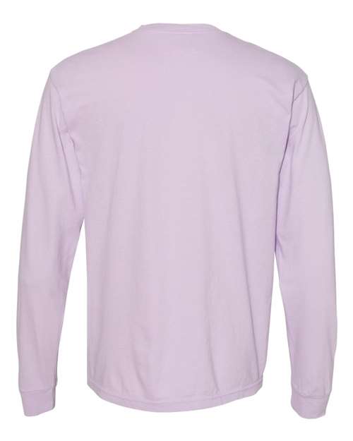 Unisex Garment-Dyed Heavyweight Long Sleeve T-Shirt — Orchid