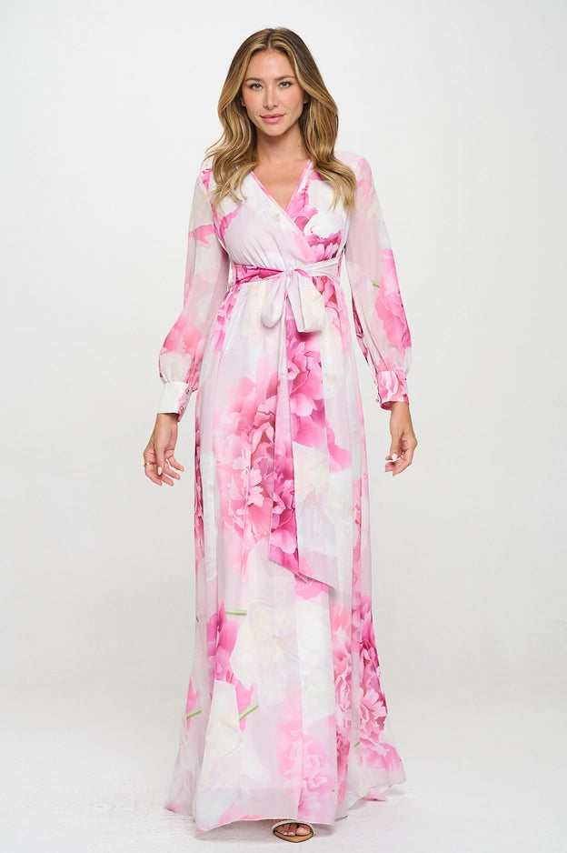 Rutha pink rose dress image 3