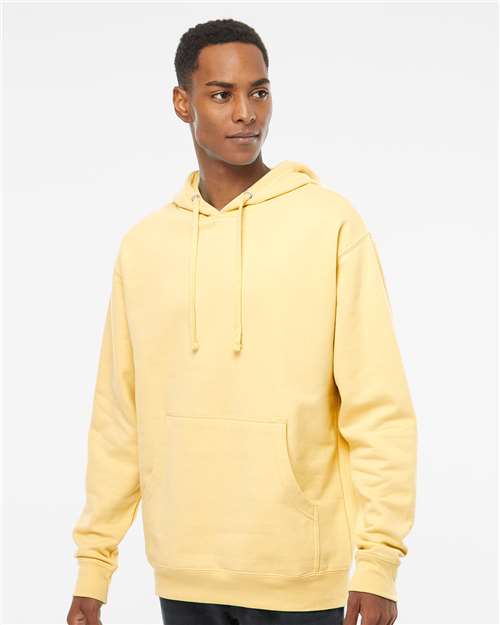 Unisex Midweight Hooded Sweatshirt — Light Yellow